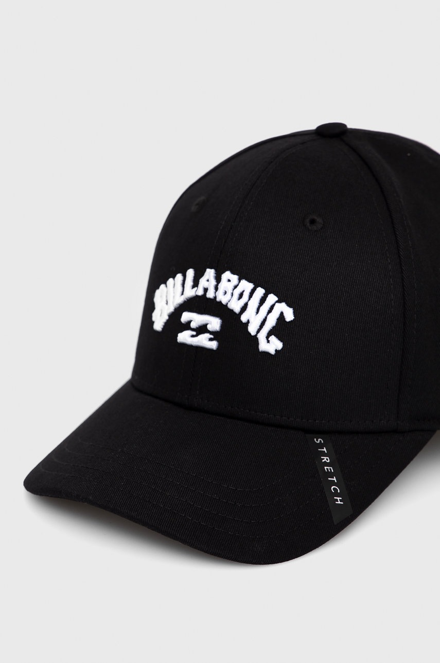 

Кепка Billabong колір чорний з аплікацією