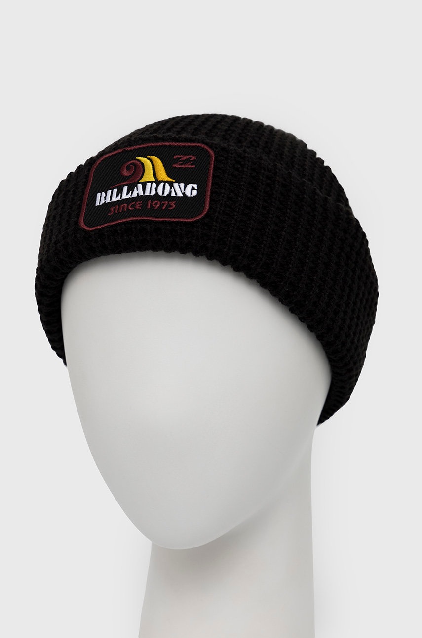

Шапка Billabong цвет чёрный из толстого трикотажа