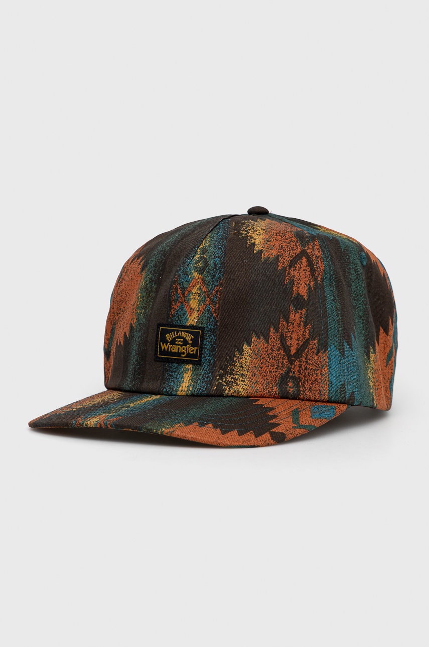 

Памучна шапка Billabong с десен, Многоцветен