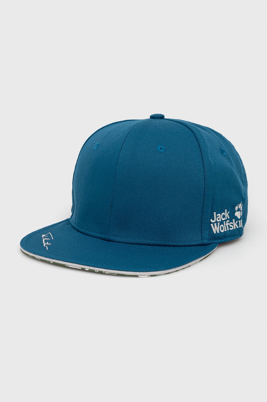 

Шапка Jack Wolfskin с изчистен дизайн, Син