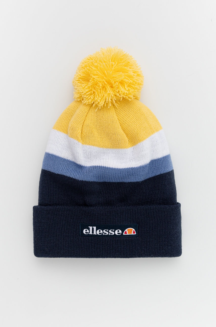 

Шапка Ellesse в тъмносиньо с фина плетка, Тъмносин