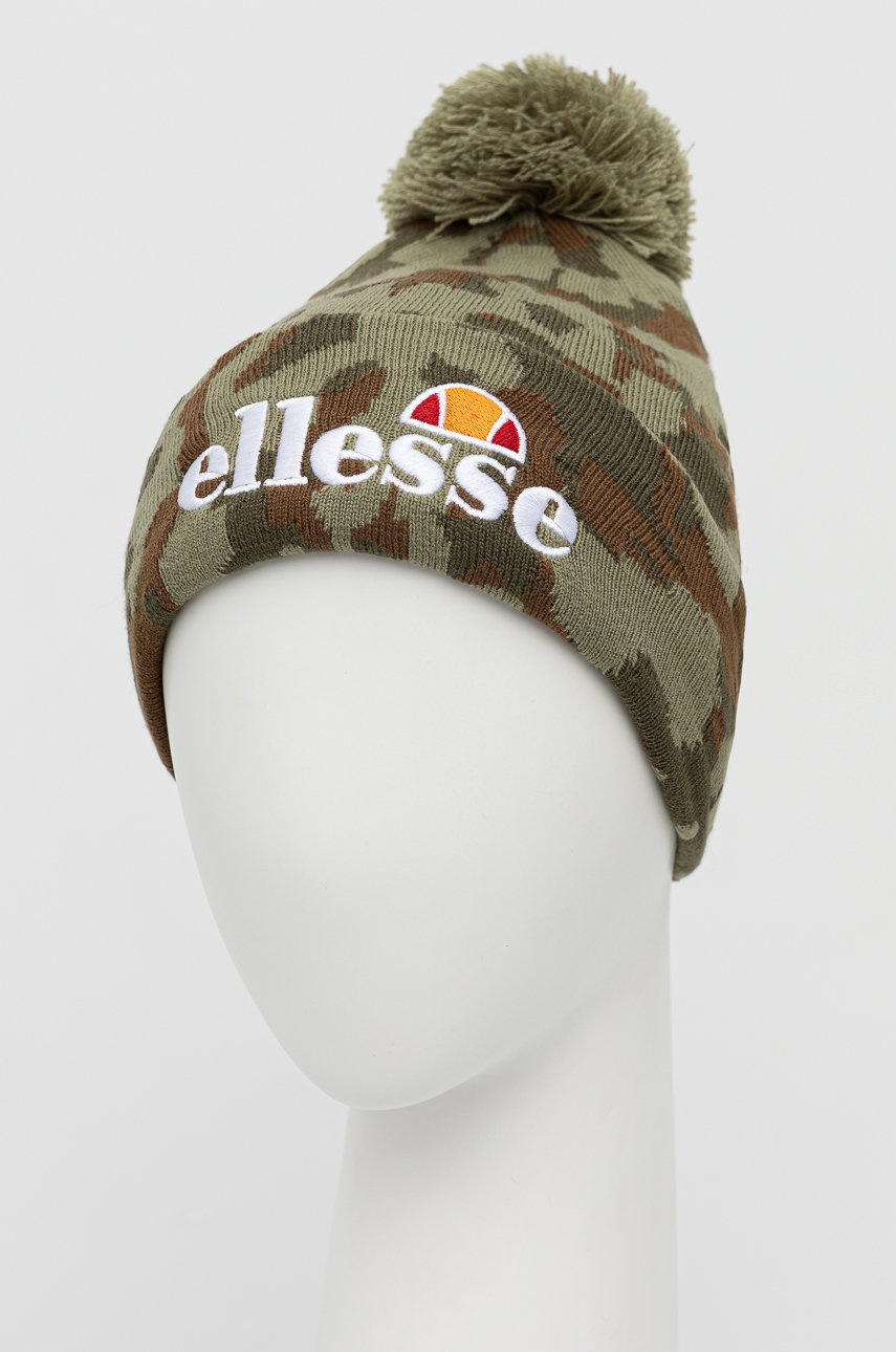 

Шапка Ellesse колір зелений з тонкого трикотажу