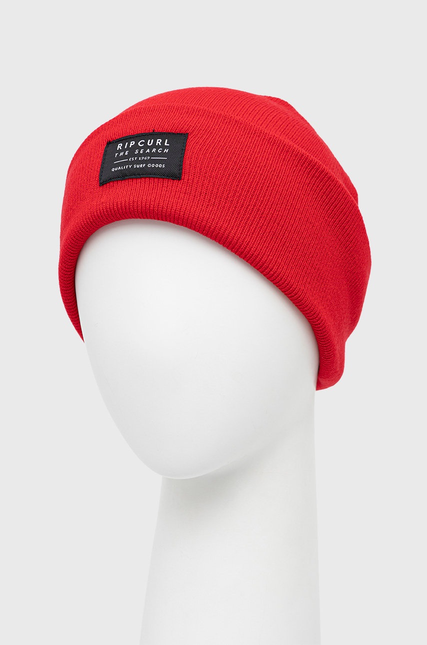 

Шапка Rip Curl цвет красный из тонкого трикотажа