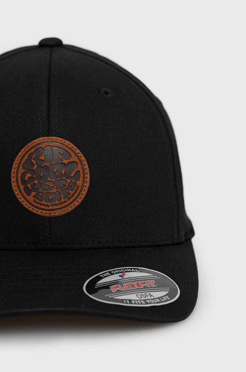

Кепка Rip Curl колір чорний гладка