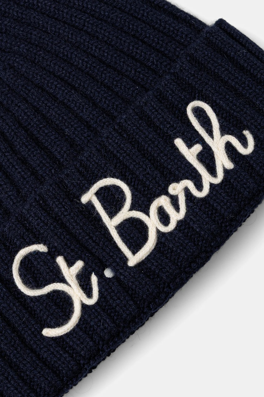 Μάλλινο σκουφί MC2 Saint Barth χρώμα: μπεζ φωτογραφία