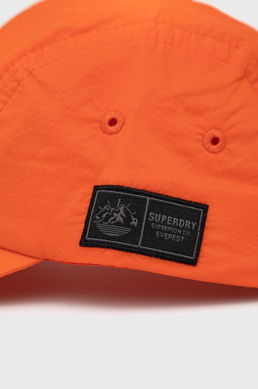 

Кепка Superdry цвет оранжевый с аппликацией