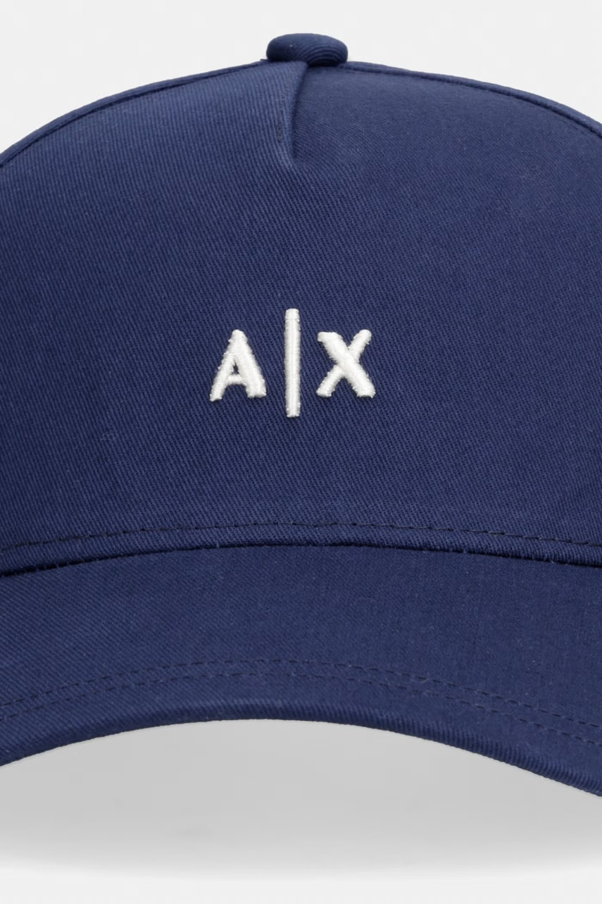 Armani Exchange čiapka so šiltom pánska bavlnená