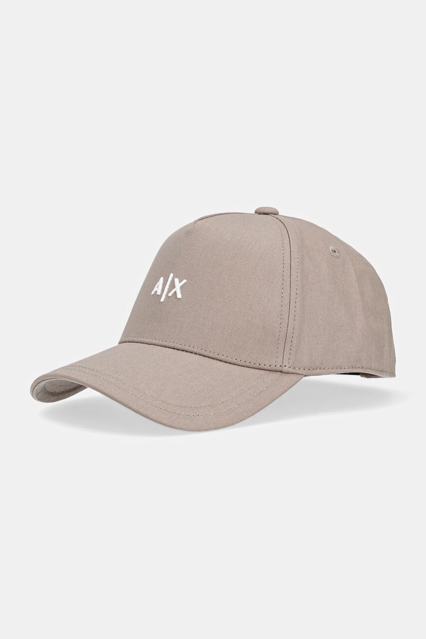 Armani Exchange caciula culoarea verde, cu imprimeu