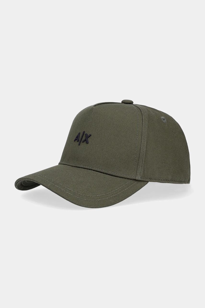Armani Exchange caciula culoarea verde, cu imprimeu, 954112 CC571