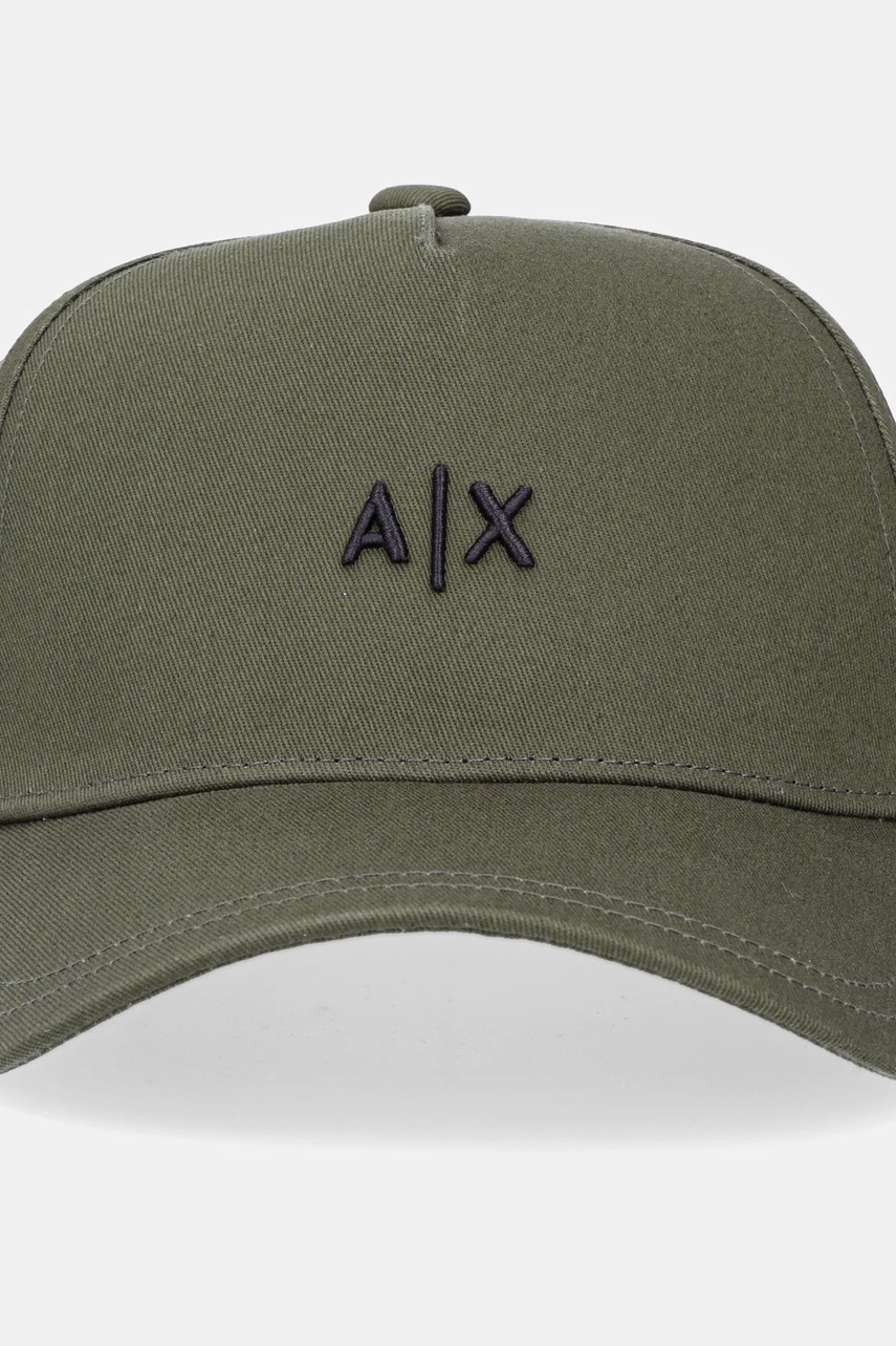 Шапка Armani Exchange цвет зелёный с аппликацией 954112 CC571 Шапка Armani Exchange цвет зелёный с аппликацией 954112 CC571