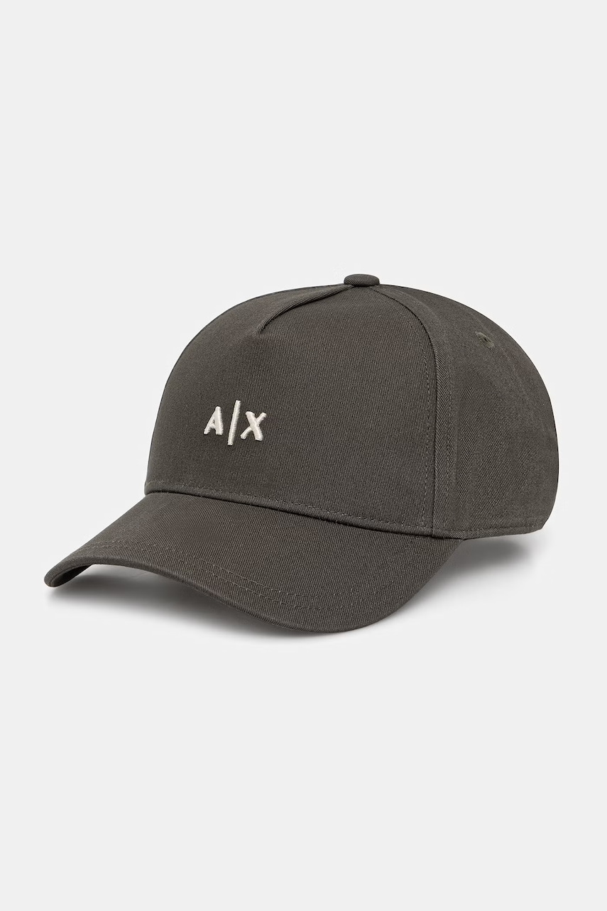 Armani Exchange čiapka so šiltom pánska bavlnená