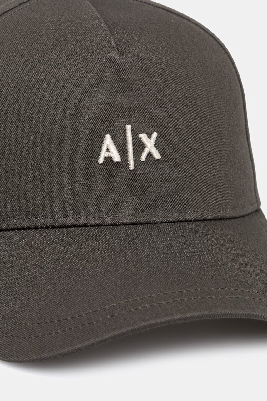 Armani Exchange čiapka so šiltom pánska bavlnená
