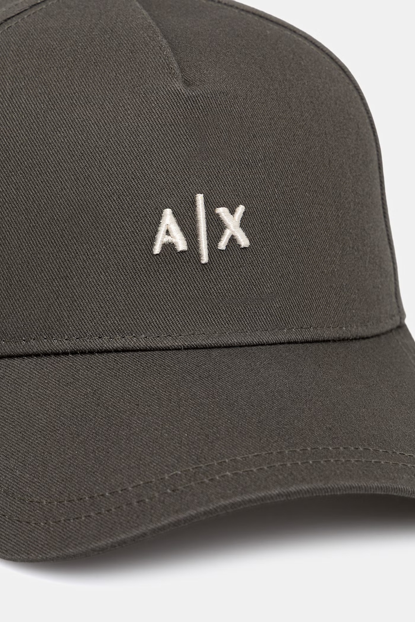 Armani Exchange čiapka so šiltom pánska bavlnená