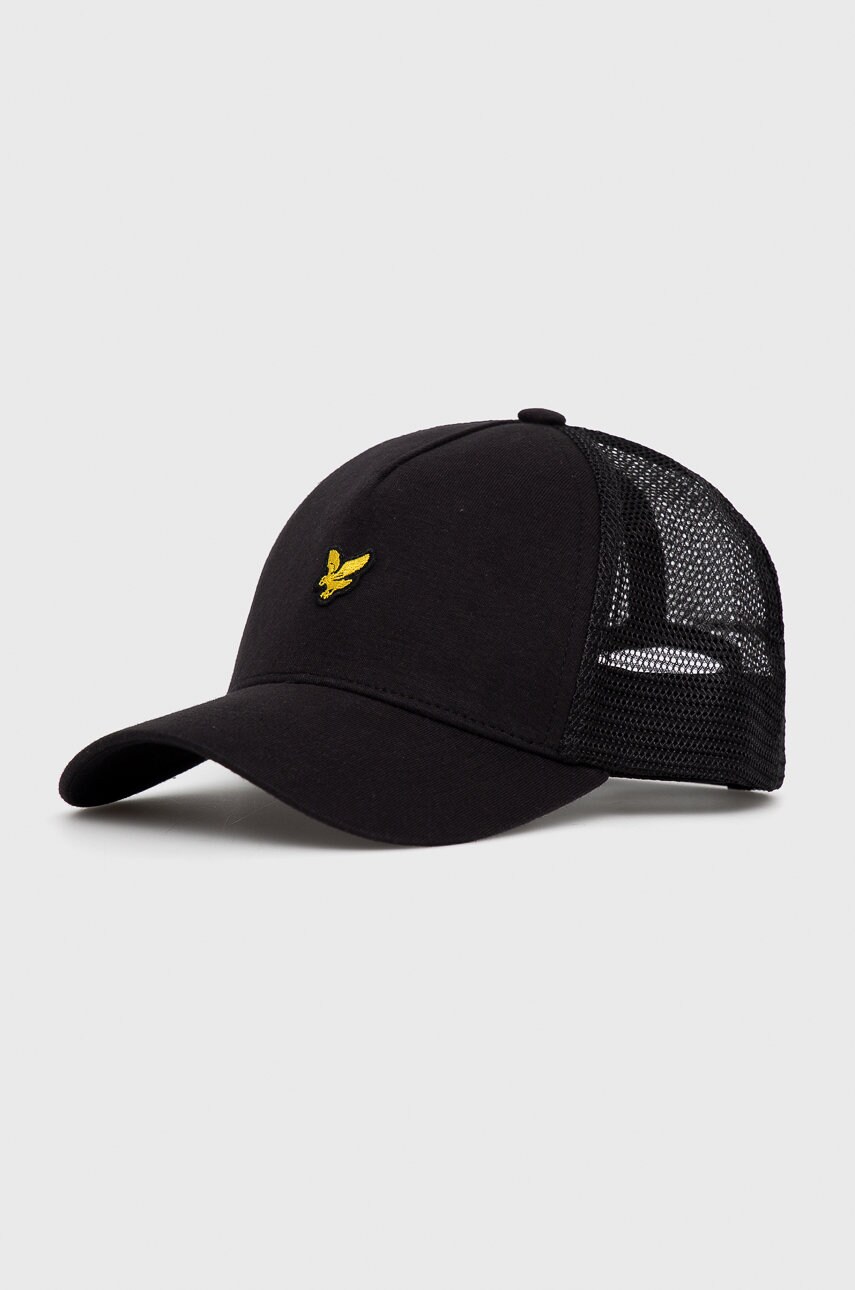 Lyle & scott căciulă culoarea negru, material neted