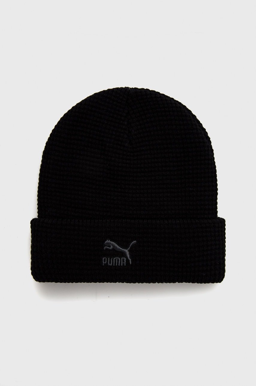 

Шапка Puma 22848 в черно с фина плетка, Черен