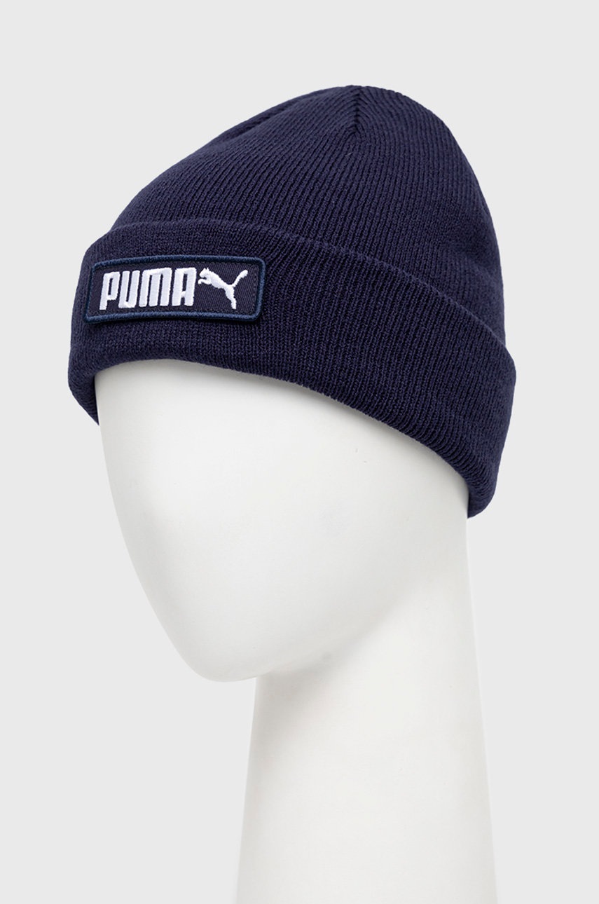 

Шапка Puma цвет синий из тонкого трикотажа
