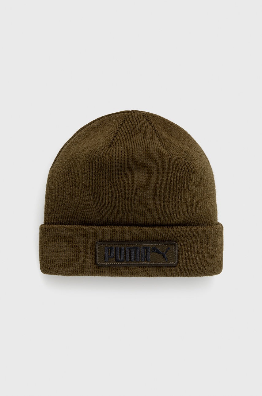 

Шапка Puma в зелено с фина плетка, Зелен