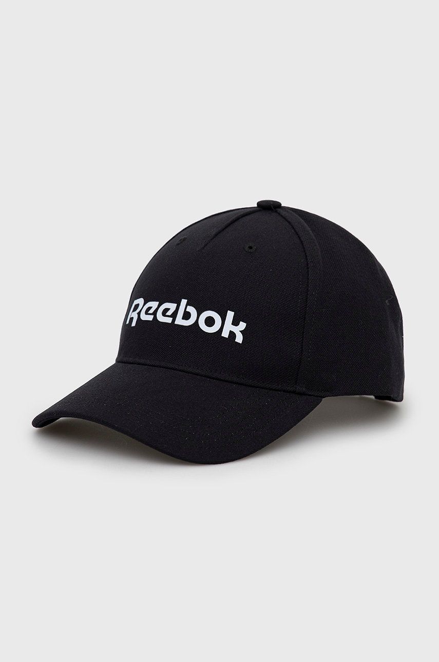 Reebok șapcă H36572 culoarea negru, cu imprimeu
