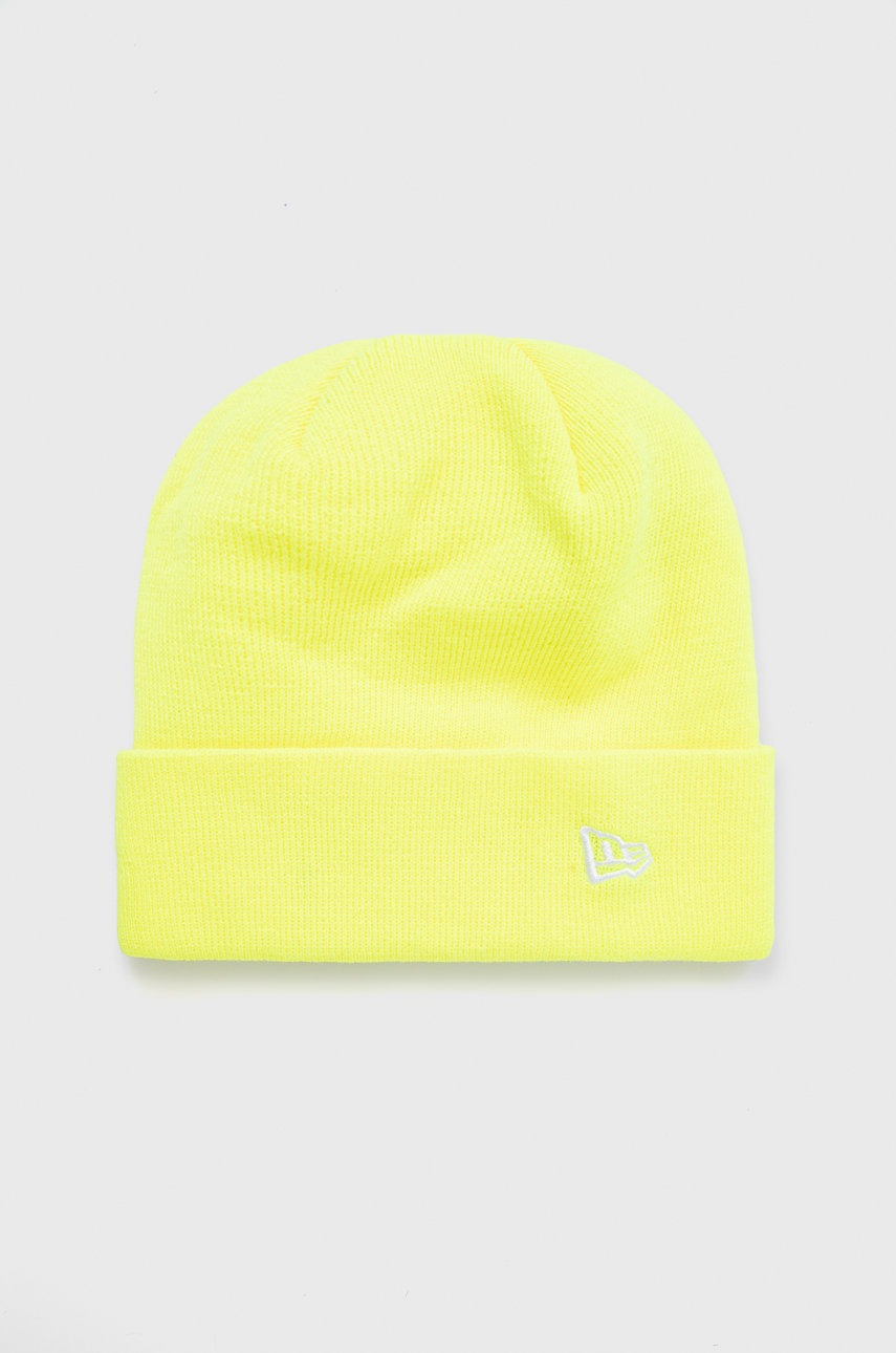 

Шапка New Era в жълто с фина плетка, Жълт