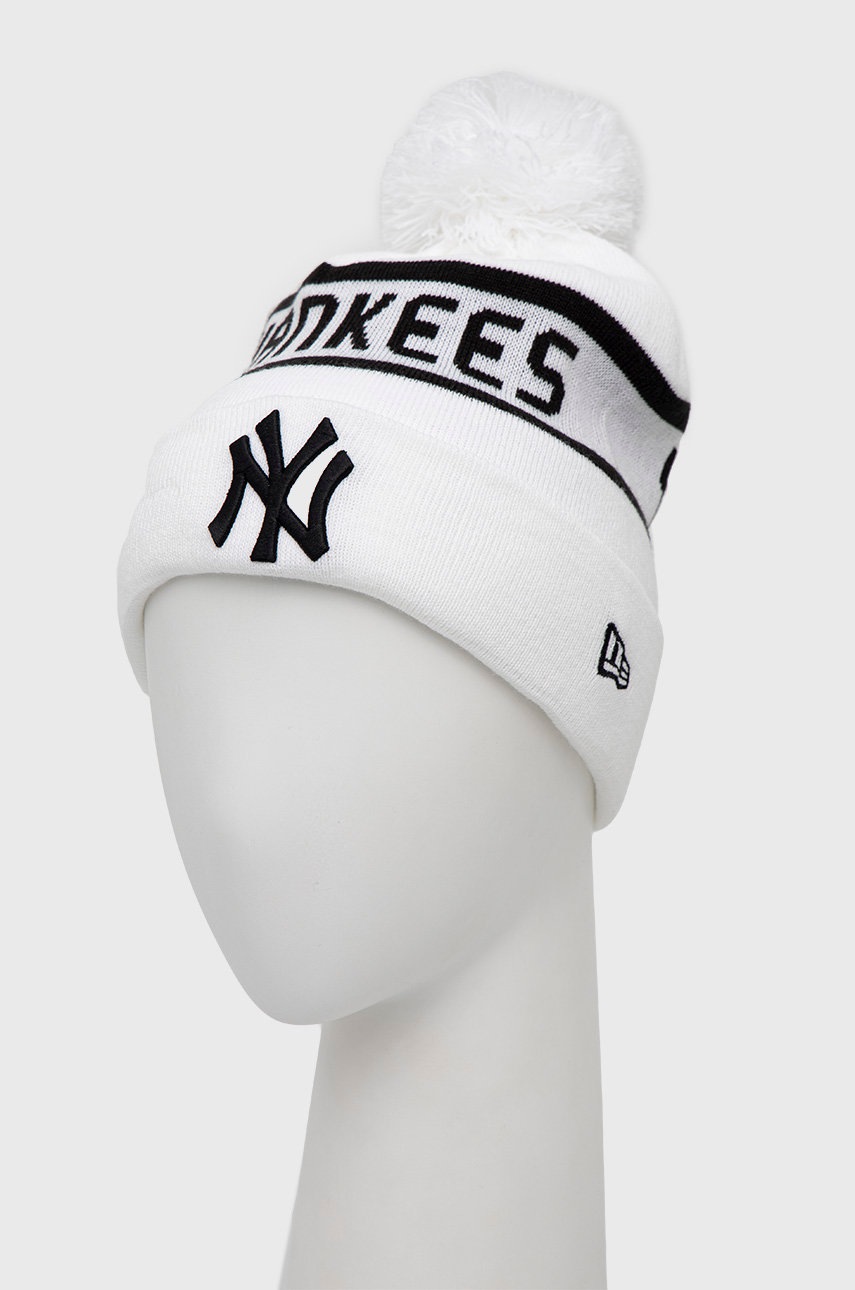 

Шапка с примесью шерсти New Era цвет белый