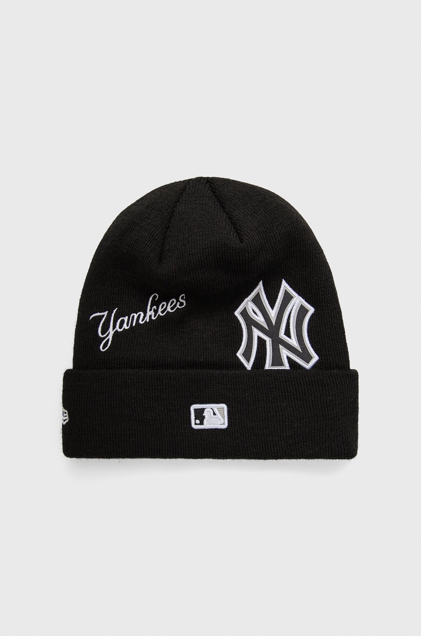 

Шапка New Era цвет чёрный из тонкого трикотажа