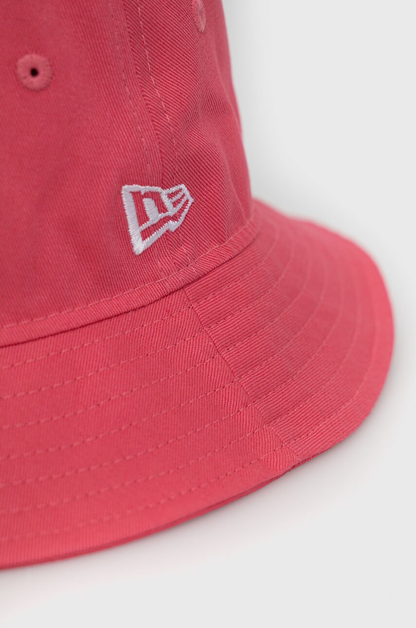 

Капелюх New Era колір рожевий з бавовни