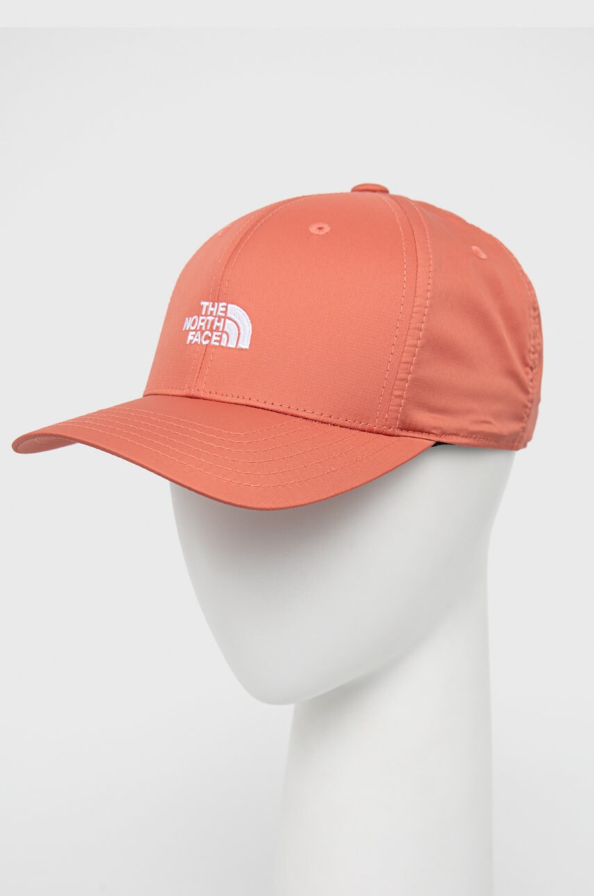 

Кепка The North Face цвет розовый с аппликацией