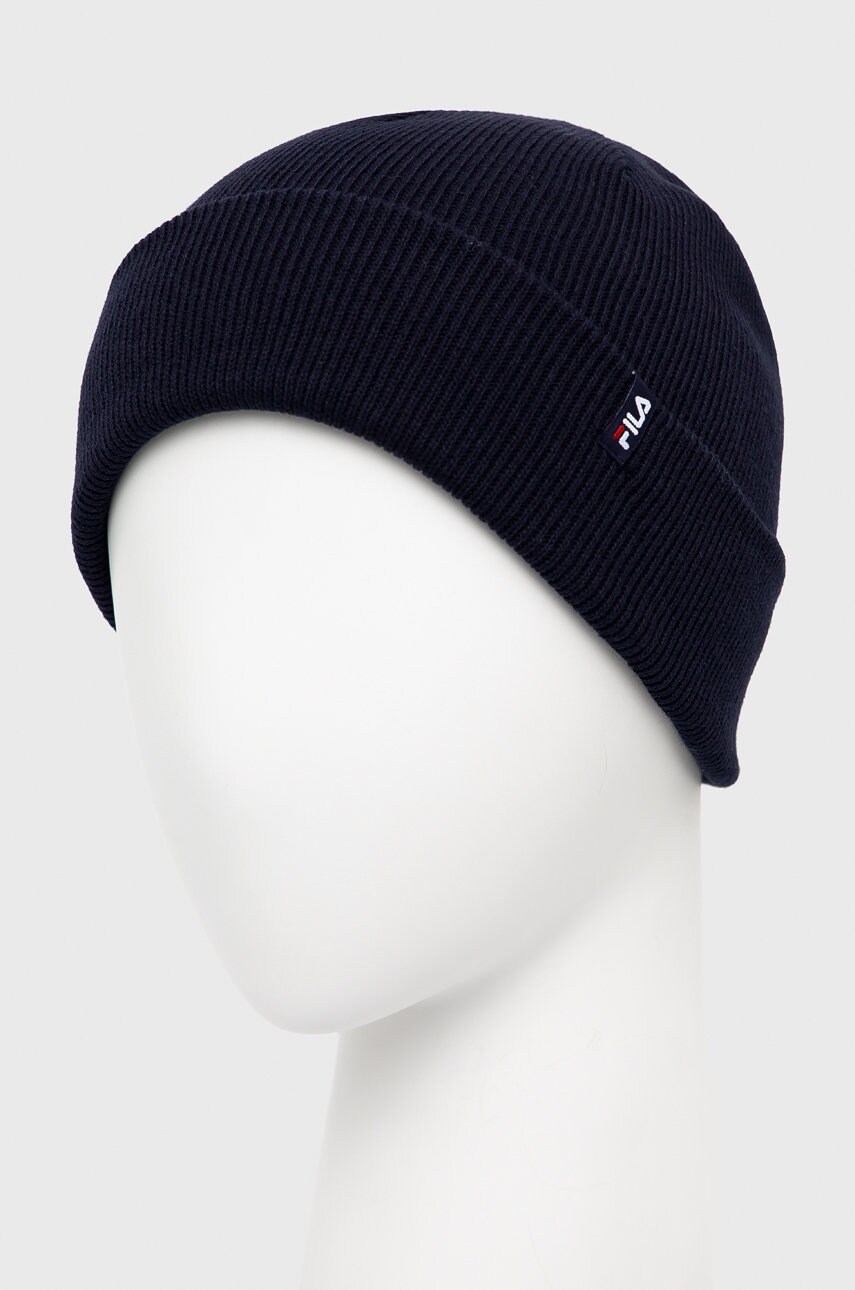 

Шапка Fila цвет синий из тонкого трикотажа