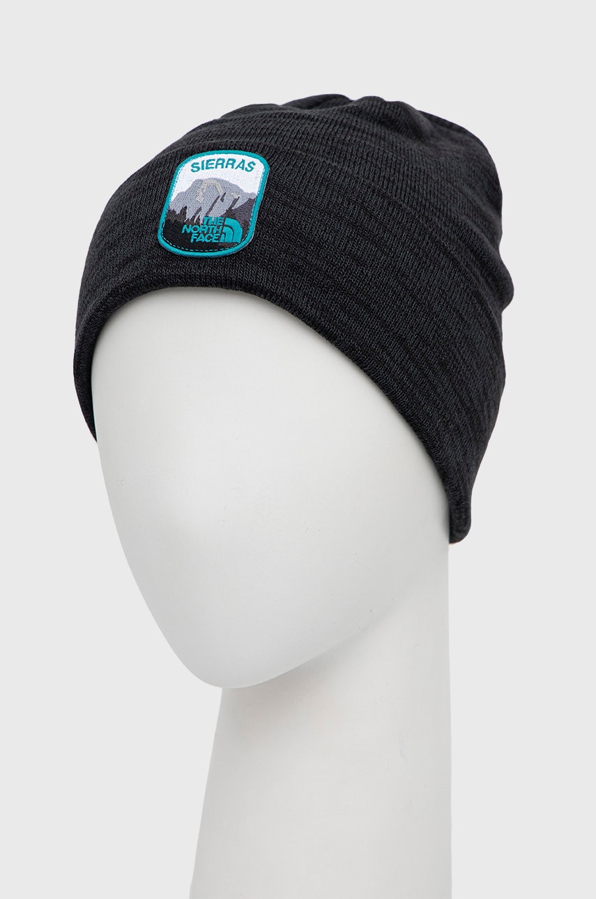 

Шапка The North Face цвет чёрный из тонкого трикотажа