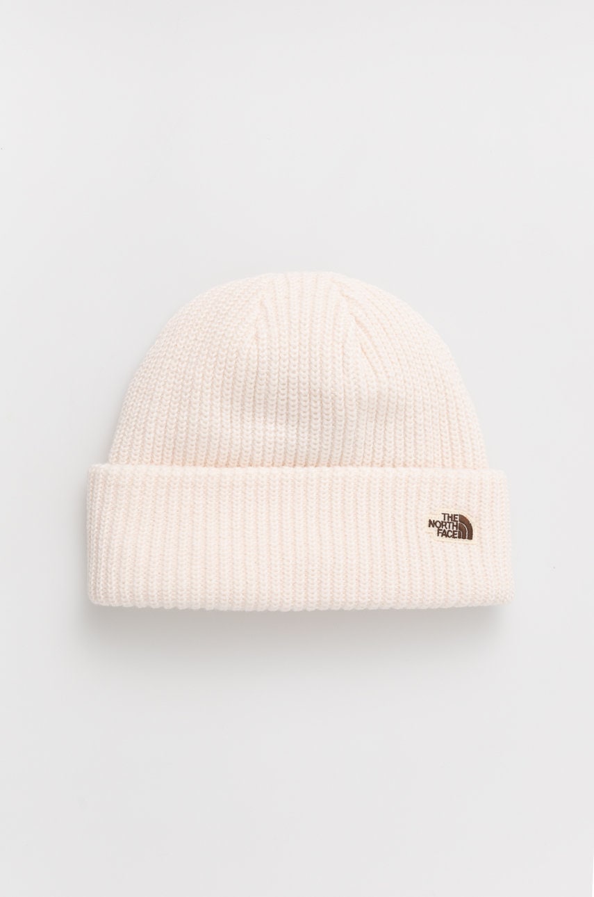 The North Face Czapka kolor kremowy