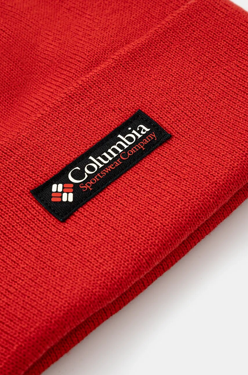 Шапка Columbia City Trek Heavyweight цвет красный Шапка Columbia City Trek Heavyweight цвет красный