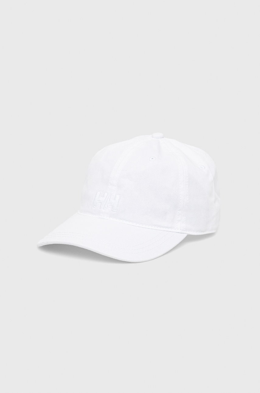 Levně Čepice Helly Hansen bílá barva, s aplikací, 38791