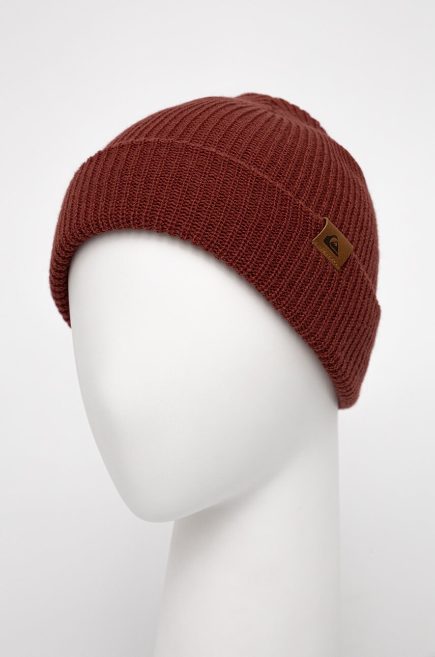 

Шапка Quiksilver цвет бордовый