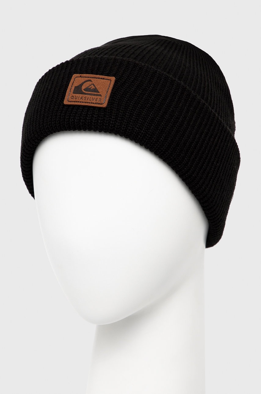 

Шапка Quiksilver цвет чёрный из тонкого трикотажа