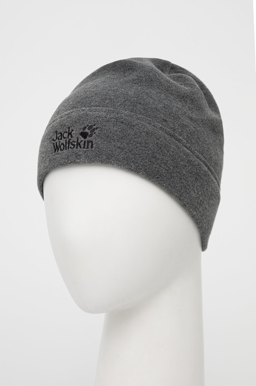 

Шапка Jack Wolfskin цвет серый из тонкого трикотажа