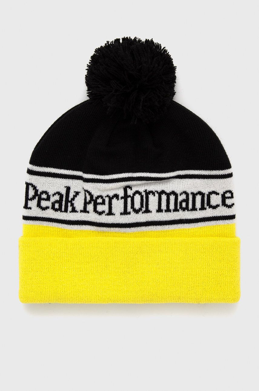 Peak Performance Căciulă culoarea galben answear.ro