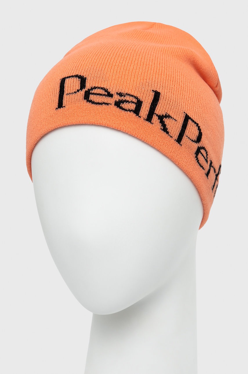 

Шапка Peak Performance колір помаранчевий