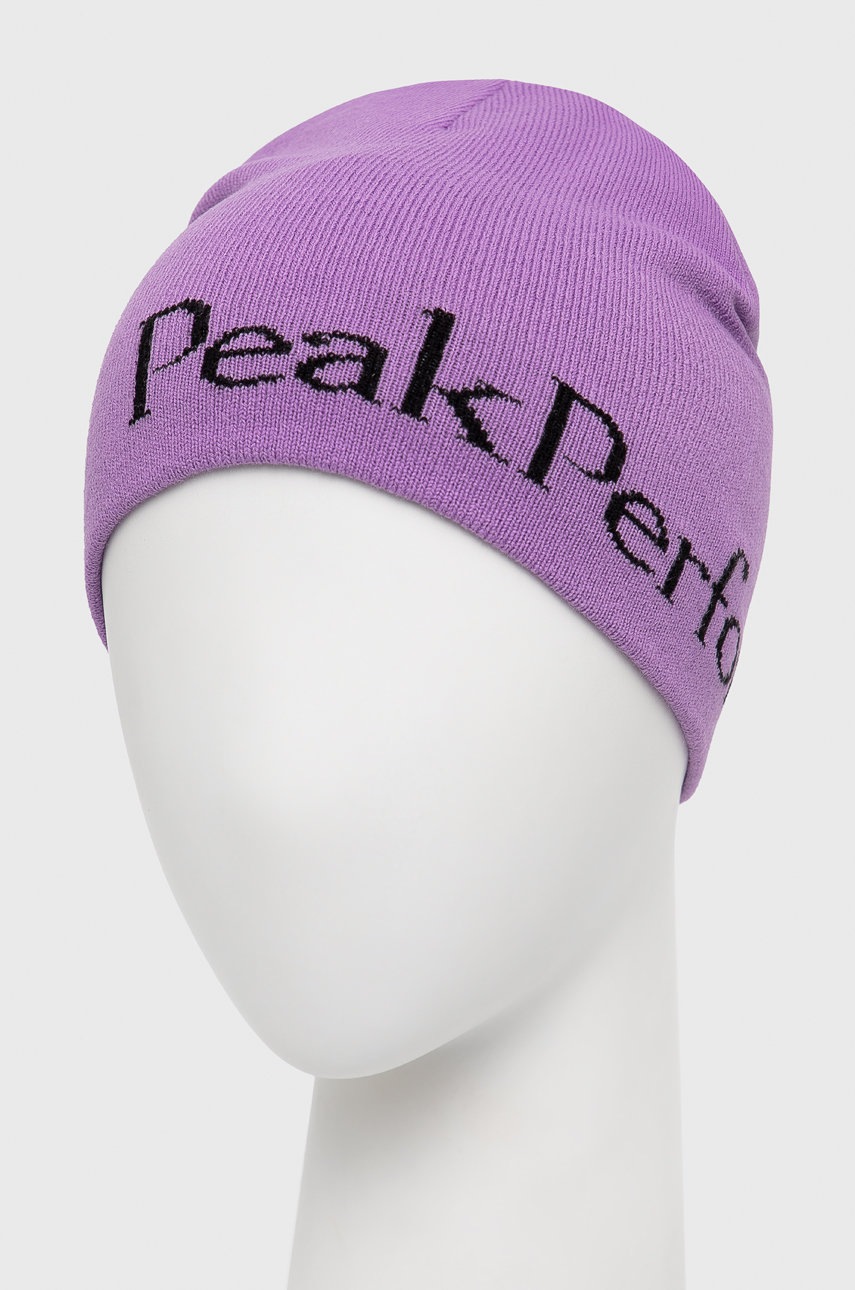 

Шапка Peak Performance колір фіолетовий
