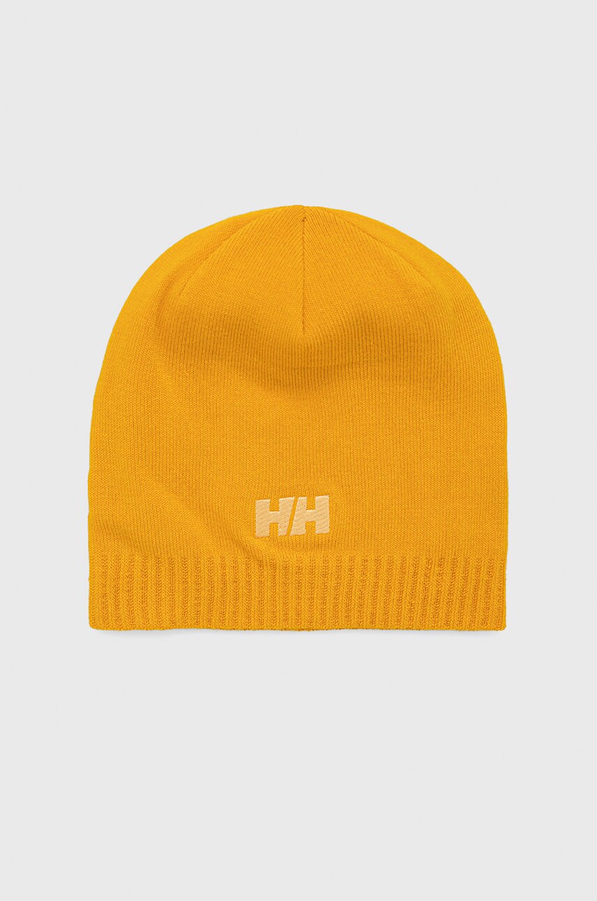 Helly hansen caciula culoarea portocaliu, din tesatura neteda
