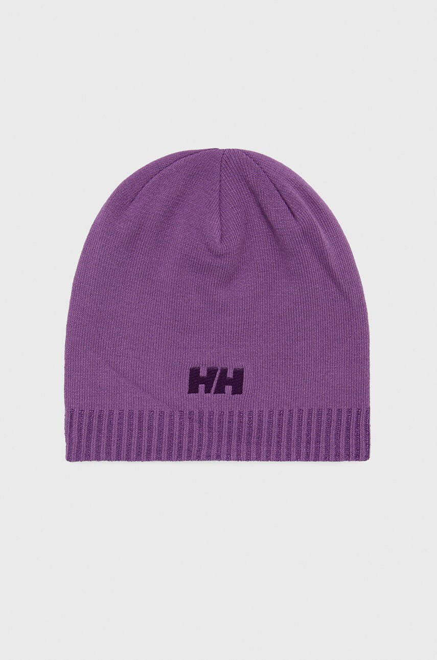 

Шапка Helly Hansen цвет фиолетовый из тонкого трикотажа 57502-990