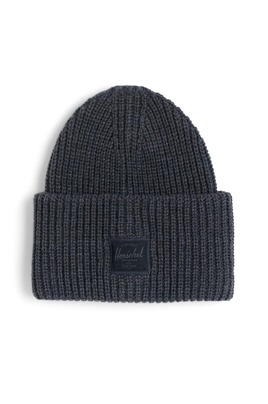 

Шапка Herschel цвет серый из тонкого трикотажа