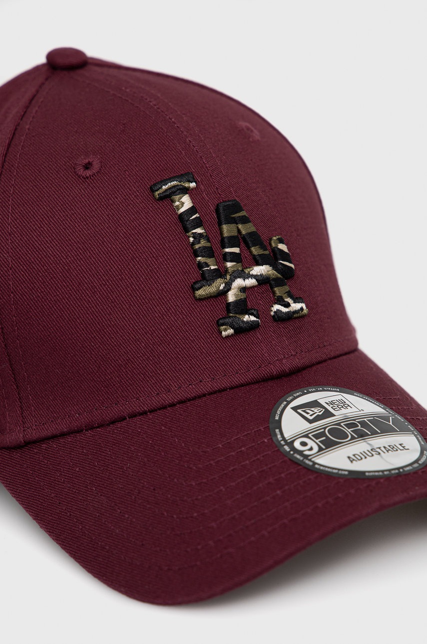 

Кепка New Era колір фіолетовий гладка