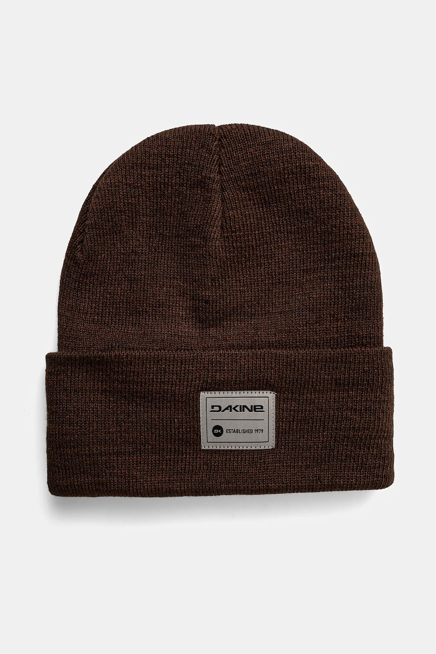 Dakine caciula culoarea maro, din tesatura neteda
