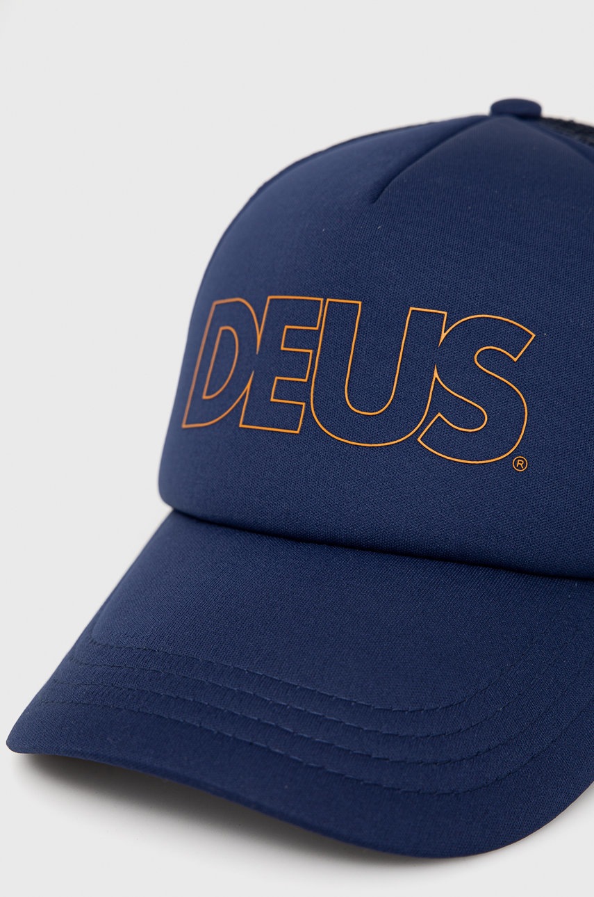 

Кепка Deus Ex Machina цвет синий с принтом