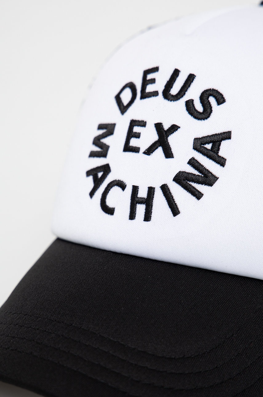 

Кепка Deus Ex Machina колір білий з аплікацією