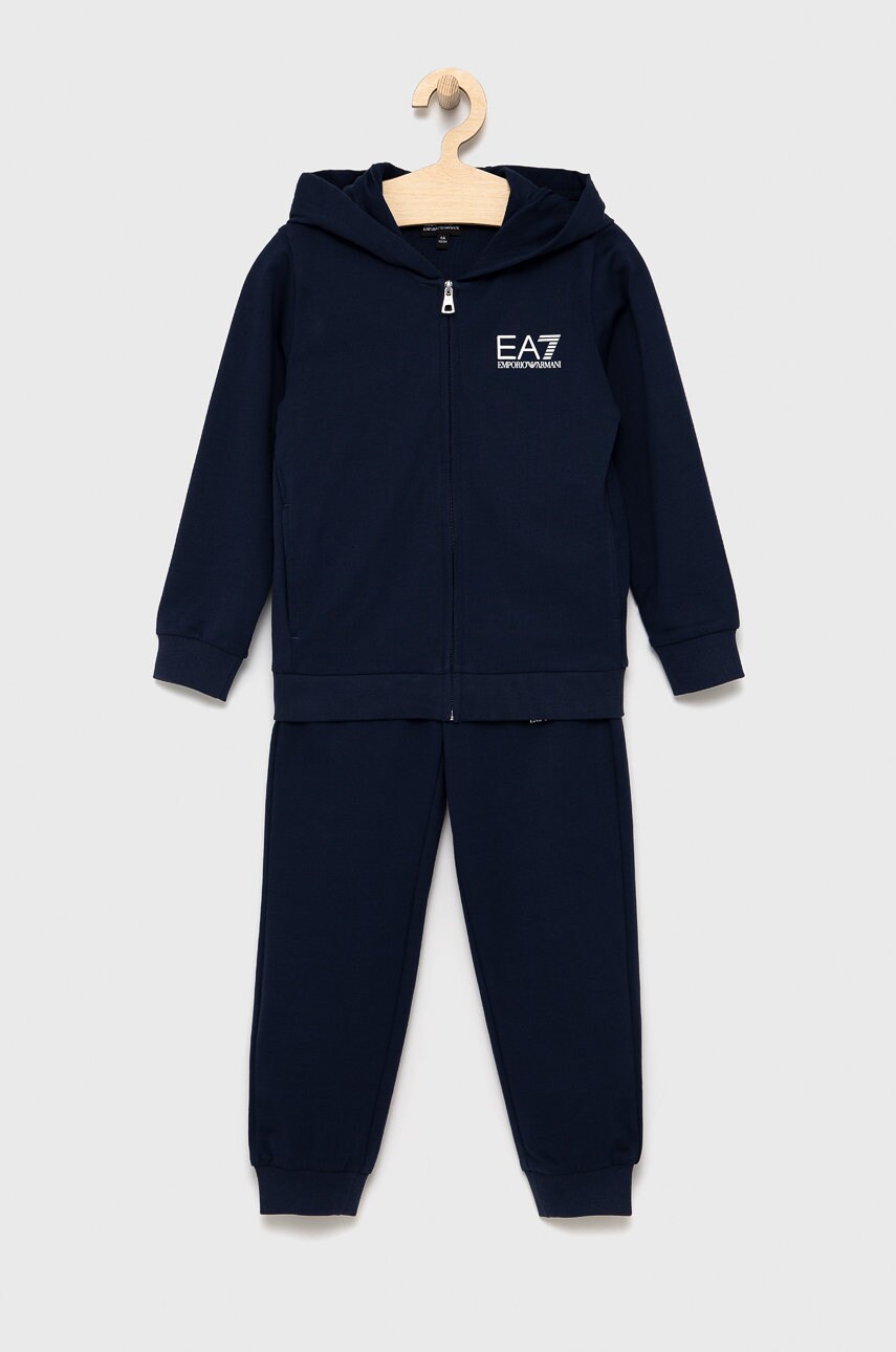 

Детски комплект EA7 Emporio Armani в тъмносиньо, Тъмносин