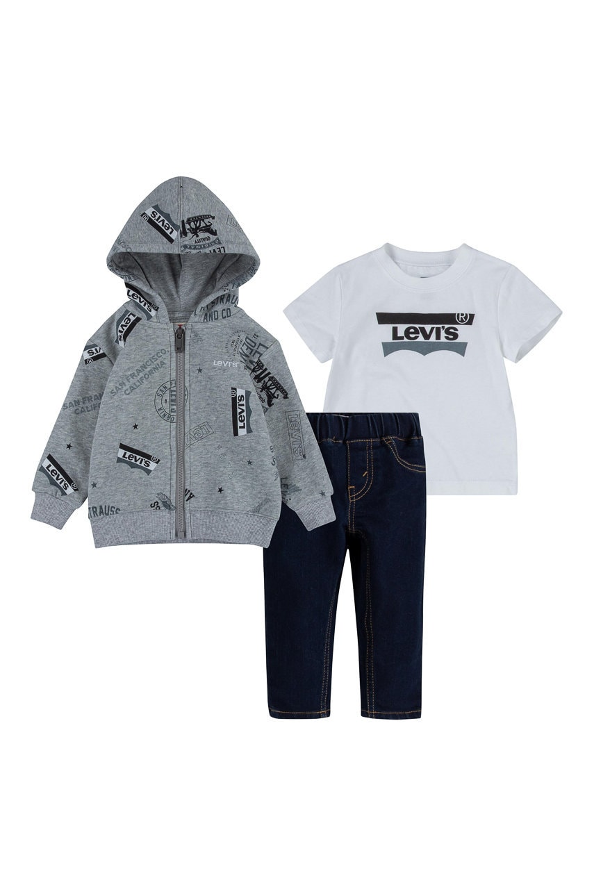 Levi's compleu copii culoarea gri