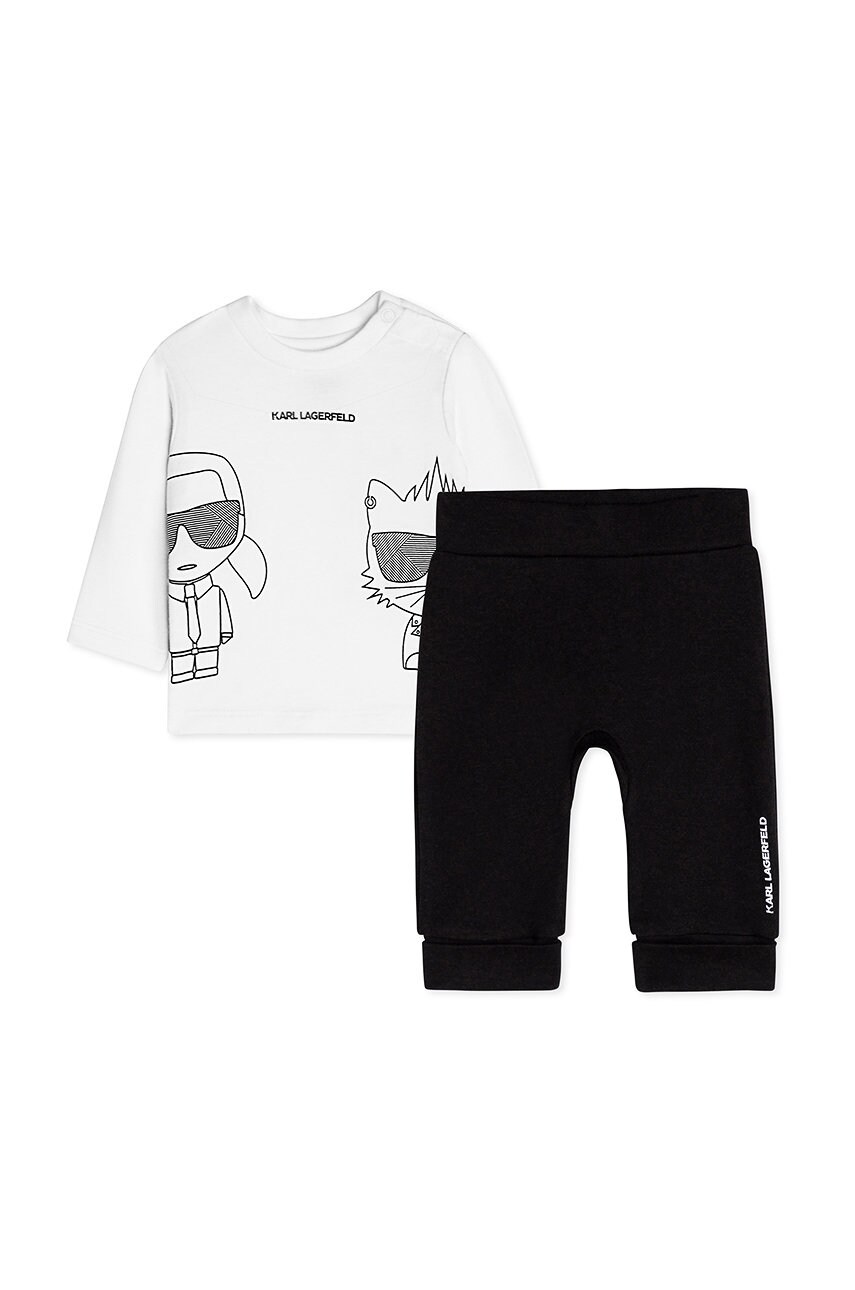 Karl Lagerfeld compleu copii culoarea alb