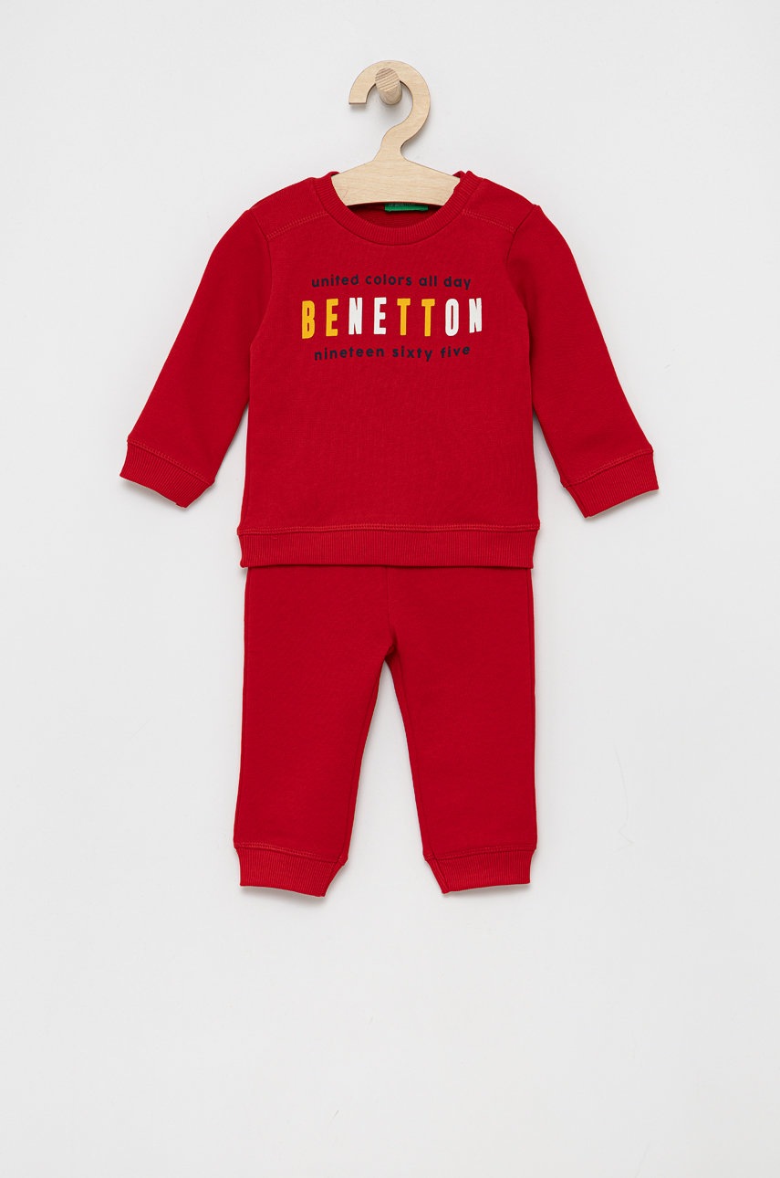 

Детски анцуг United Colors of Benetton в червено, Червен