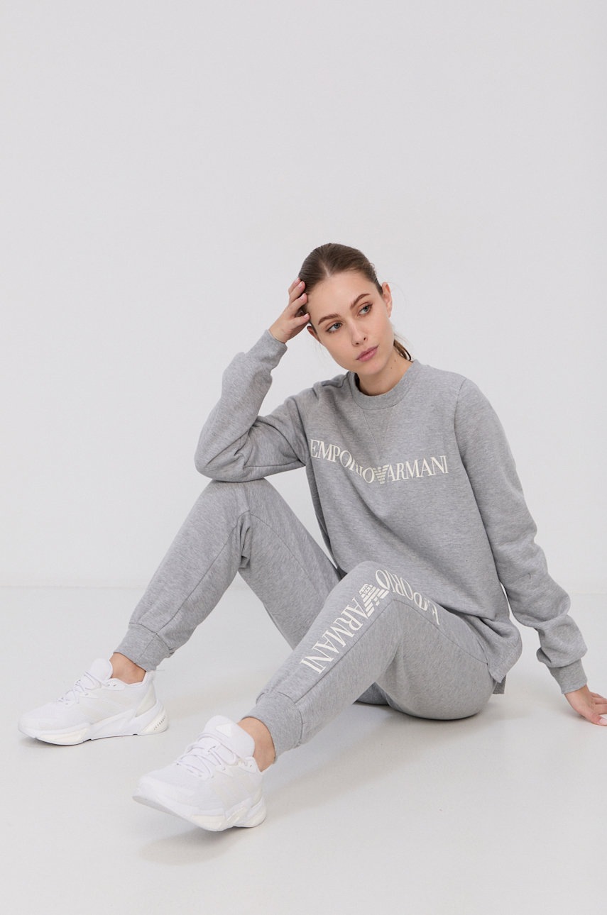 

Анцуг Emporio Armani Underwear дамски в сиво, Сив